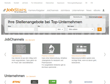 Tablet Screenshot of jobstairs.de